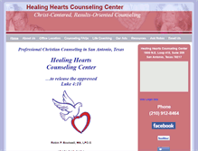 Tablet Screenshot of healingheartscounselingcenter.org